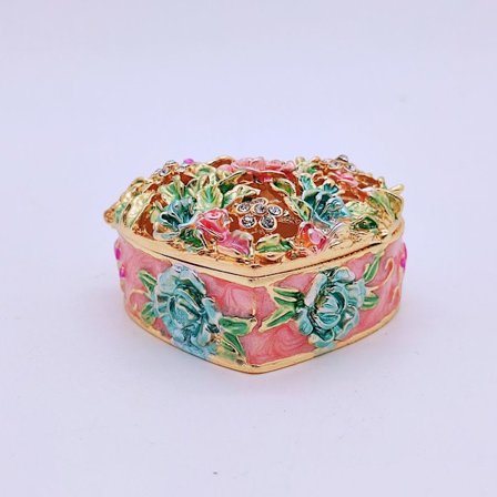 Klassisk Vintage Antik Smykkeæske Ring Lille Nips Smykke Opbevaringsarrangør Bryst Julegave