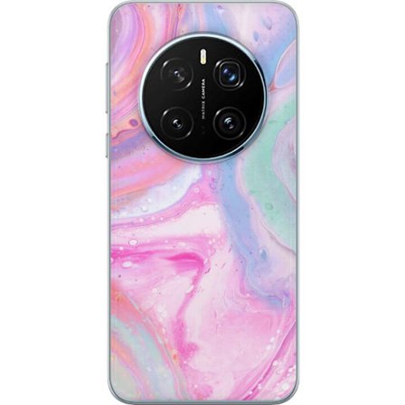 Kompatibelt Mobilskal till Honor Honor Magic7 Pro Abstrakt pastellfärgad marmorkonst med flytande akryleffekt i rosa, blått och grönt för modern i