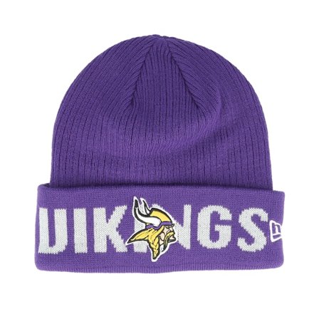 New Era - NFL Viola cuff Beanie - Minnesota Vikings Wordmark Purple Cuff @ Hatstore