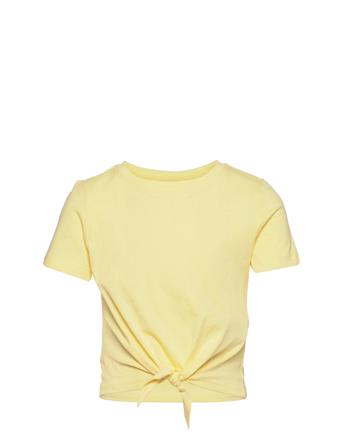 Kogmay S/S Knot Top Jrs Yellow Kids Only
