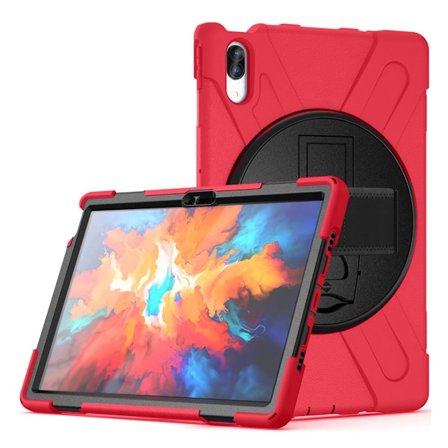 Lenovo Tab P11 Pro 360 roterbart kickstand + silikonfodral - Röd