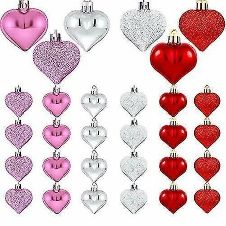 /EA/12/24 kpl joulupallot joulukoristeet joulukuusen koristeet juhlat häät (24 kpl, violetti)