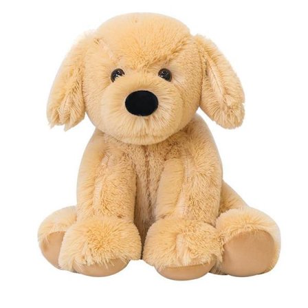 Gyllen Hund Plysjdyr - Søt Hund Plysj, Perfekt for Jenter som en Koselig Pute