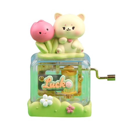 Håndsvinget spilledåse, egnet til mor, far, datter, søn, unik og bedste gave til fødselsdage, bryllupper og valentinsdag (Stil A)