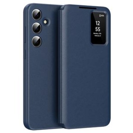 Samsung Galaxy S25+ Smart Clear View Flip Skal med kortplats...