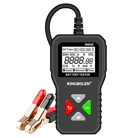 Bm550 Bilbatteritestare 6v 12v 24v 100-2000 2ah-220ah Batterisystem Upptäck Auto Battery Analyzer