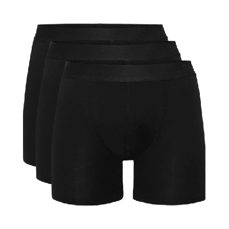 Resteröds Boxer Bamboo 3-pack - Long Leg Kalsonger Herr Svart L