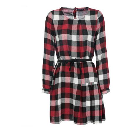 Woolrich Red Gauze Kjole Rød, Dame