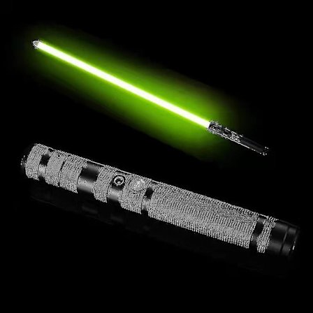 Lys-sabel Rgb 7 Farve Variabel Elektronisk Lys-sabel Fx Lydeffekt - Sort