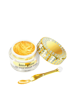 Âme Pure 24k Gold Digger Scrub 50ml Ansiktsmask & peeling Dam Guld