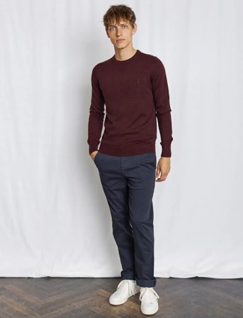Bruun & Stengade Bs Jupiter Regular Fit Knitwear - Burgundy - XL