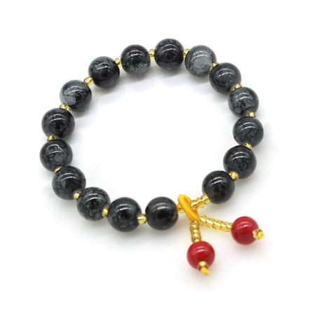 3 STK Glassperler Armbånd Justerbar FARGE 2 FARGE 2