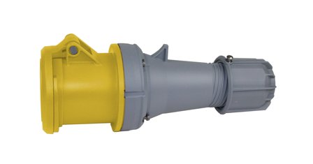 Garo S 463-4 S Skarvuttag IP44, 5-polig, 63 A Gul, 4 h, Anslutningsdon & kablar