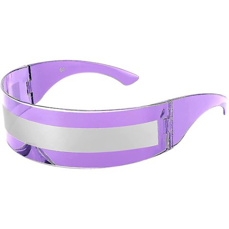 80'er Futuristic Visor Cyber Solbriller Mænd Kvinder Futuristic Punk Style Cosplay