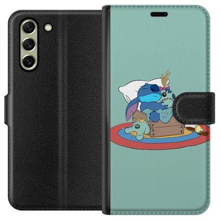 Samsung Galaxy S21 FE 5G Lompakkokotelo Stitch nukkui hyvin