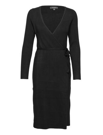 Es Ls Everly Wrap Dress Black GUESS Jeans