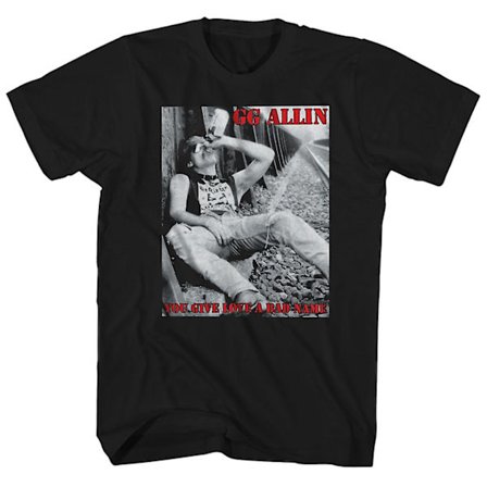 GG Allin T Shirt Du ger kärlek ett dåligt namn Albumkonst GG Allin Shirt