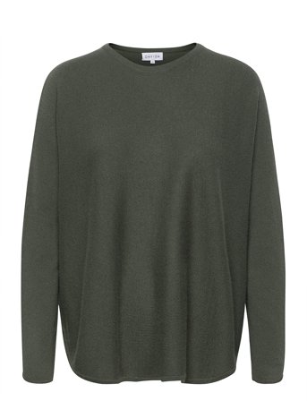 Davida Cashmere | Curved Sweater | M