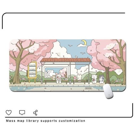 Little Rabbit Mouse Pad Gaming Mouse Pad Artsy bordsmatta