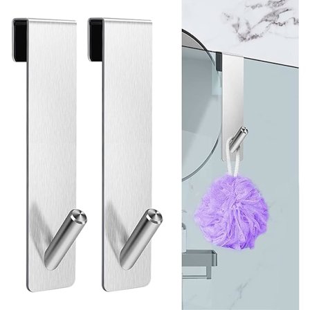 Cimown suihkukoukut ilman porausta - Suihkuoven koukku - Ruostumaton teräs