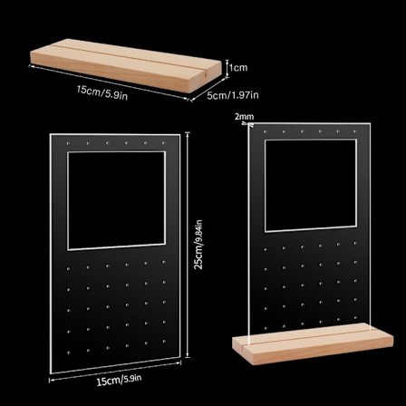 2 stk smykkestativ øreringe Organizer Holder STYLE 2 STYLE 2