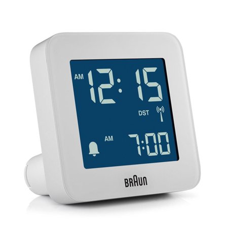 Braun BC 09 W-DCF white Radio Controlled Alarm Clock