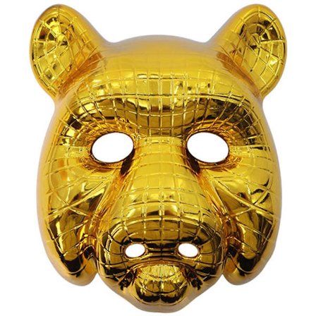 Unisex Maskeradmask Gyllene Leopard/Lejon/Gris Mask Cosplay Mask för Karneval Halloween Utklädningsfest Mask Djurmask