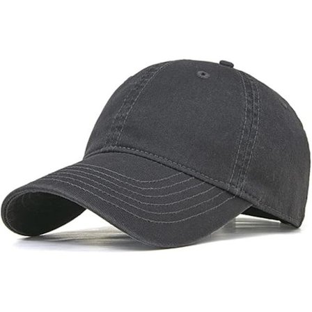 Baseball-lippikset Unisex rento ulkoilu urheilulippikset Säädettävät baseball-lippikset Tummanharmaa