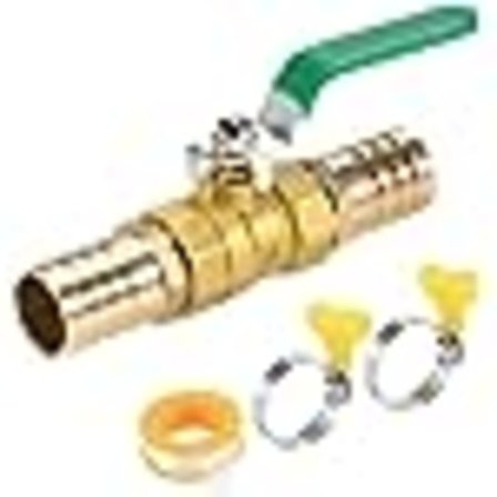 25mm Kuleventil Rørkrok 90° Messingventil med Klemme Bredt Brukt