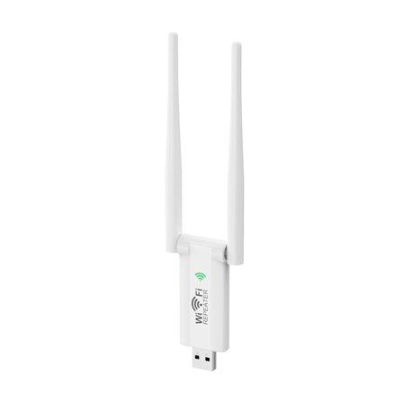 wifi extender, Trådløs USB2 signalforstærker 300mbps (Hvid)