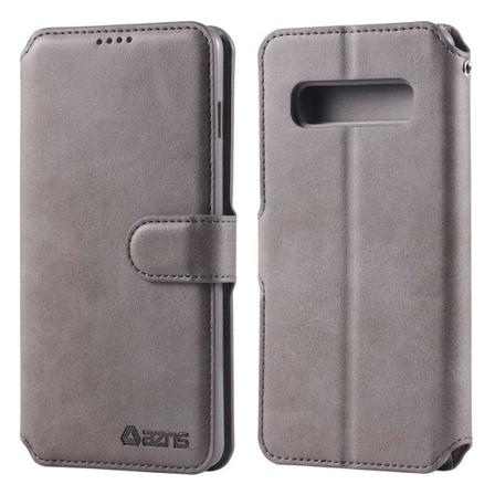 Samsung Galaxy S10E - Praktiskt Stilsäkert Plånboksfodral Grå