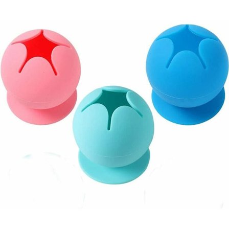 Vinyl ogräsrensare avfallssamlare, vinyl silikon sugkopp, ogräsrensningsverktygssats, adsorption vinyl ogräsrensningsavfallssamlare (rosa + blå + grön