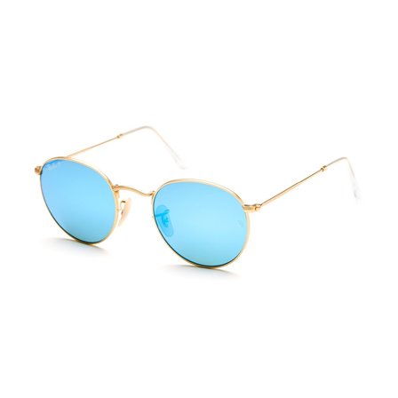 Ray-Ban Round metal flash lenses - RB3447 112/4L 50 i Guld Metal