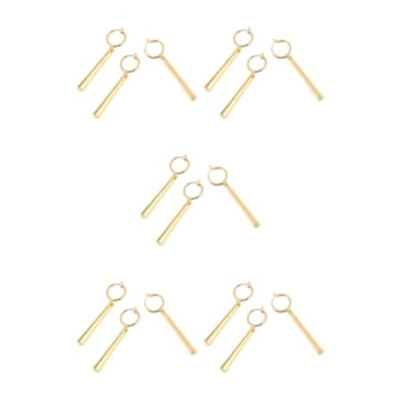 1/2/3/5 3st/ set Fashionabla och unika Roronoa Zoro örhängen gold ear clip 5Set