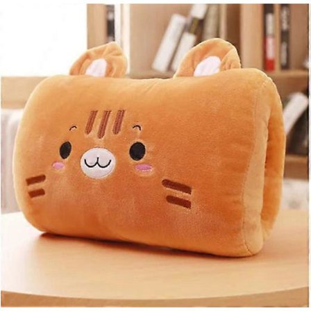 Tecknad Plysch Handvärmare Kudde - Mjuk Bekväm Kudde För Alla Åldrar [DB]