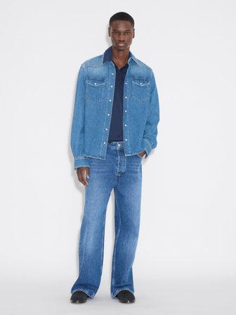 Holzweiler Slim-Fit Denim Shirt - Blue - Men's - S