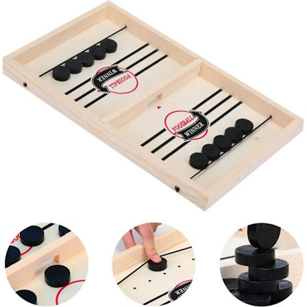 Fast Slingpuck Brettspill, Fast Slingshot Shuffleboard Spill, S