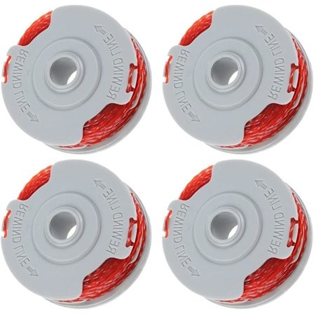 4-pakning med trimmertrådspole kompatibel med Flymo FLY021 gresstrimmer trådspole erstatningsspole kompatibel med Flymo trimmere 11 m/1,5 mm