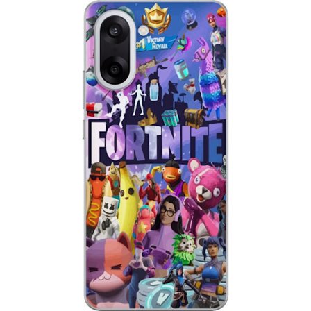 Kompatibel Mobilcover til OnePlus Nord CE5 Fyldt med populære skins, våben, llama, Victory Royale-symboler og farverige detaljer fra spillets univers.