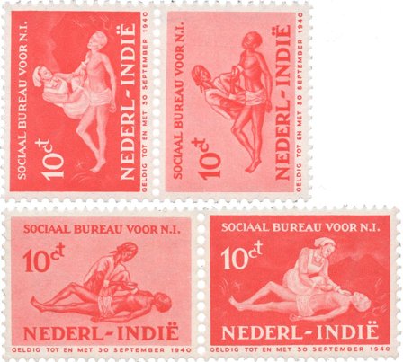 Hollandsk Ostindien 1939 - NVPH 269/270 a + b - Postfrisk