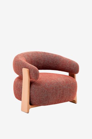 Kave Home - Granite lenestol i chenille - Brun - Lenestoler - Fra Homeroom