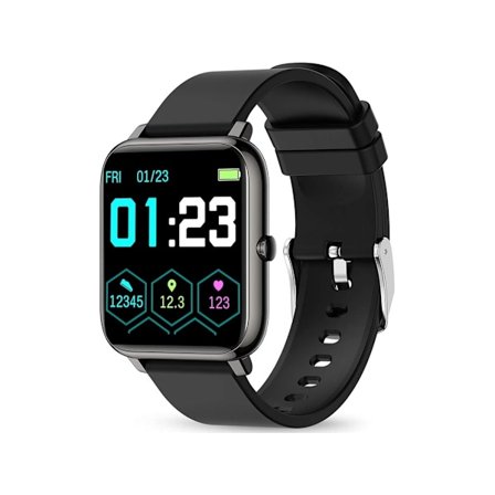 Smartklokke IP67 Vanntett Søvnmonitor med Hjertefrekvens Skritteller Svart