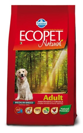 Ecopet Natural Adult Medium Per Cani Adulti 2.5kg