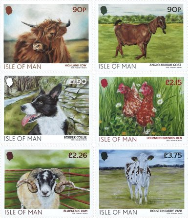 Isle of Man - Husdyr - Postfrisk sæt 6v