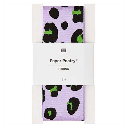 Satinbånd Acid Leo Lilla - 3 m