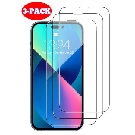 3-pack - Iphone 14/13/13 Pro Skärmskydd I Härdat Glas