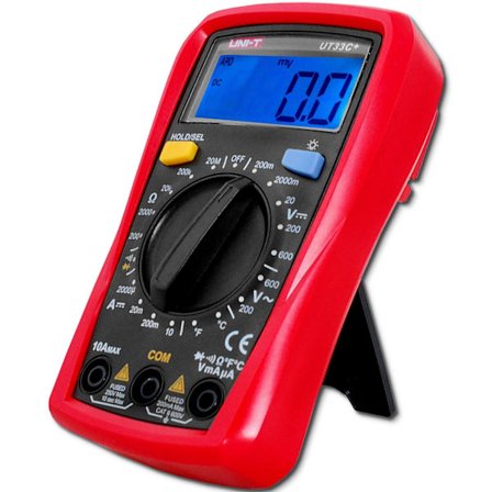 Uni-T UT33c+ Handhållen digital multimeter 1999 räkningar Professionell amperemätare Ohmmeter Voltmeter