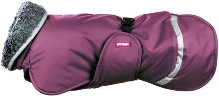 Pomppa Toppa koiran talvitakki, 60-65 cm, Plum - Pomppa
