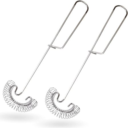 2 stk. rustfrit stålpiskeris designet til ultraeffektivitet