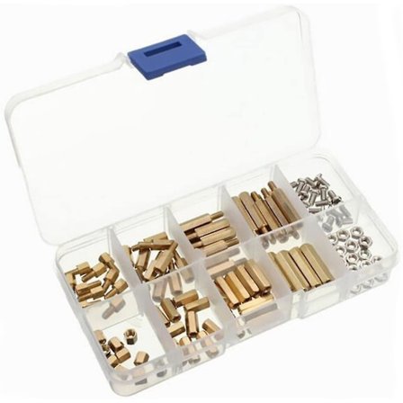 120 stk. M3 Hex Messing Afstandsstykke Skrue Møde Bolte